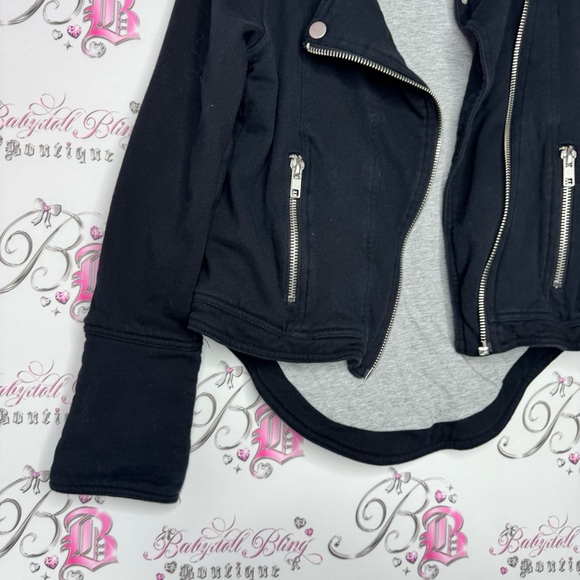 Chaser jacket coat zip up zippers black grey stunning business vibes luxury luxe - Picture 5 of 12